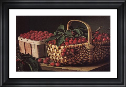 Framed Still Life with Berries Print