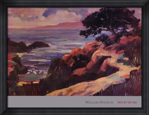Framed Path by the Sea Print