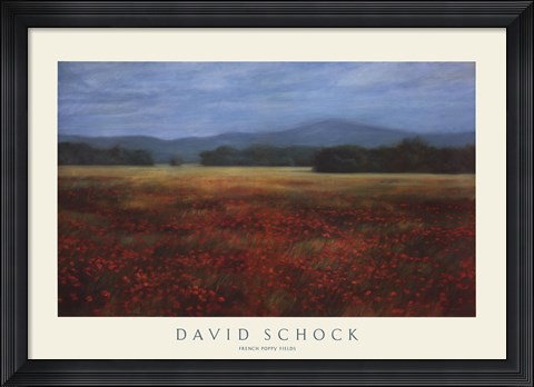 Framed French Poppy Fields Print