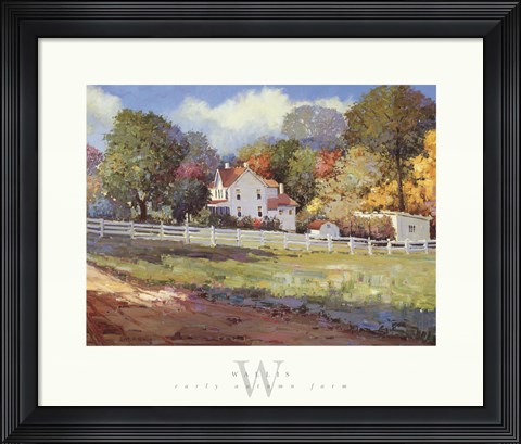 Framed Early Autumn Farm Print