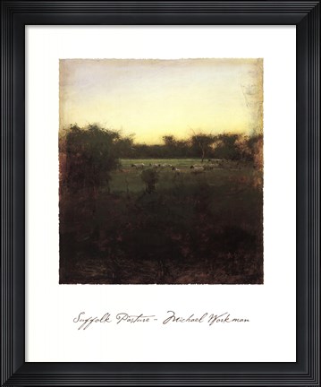 Framed Suffolk Pasture Print