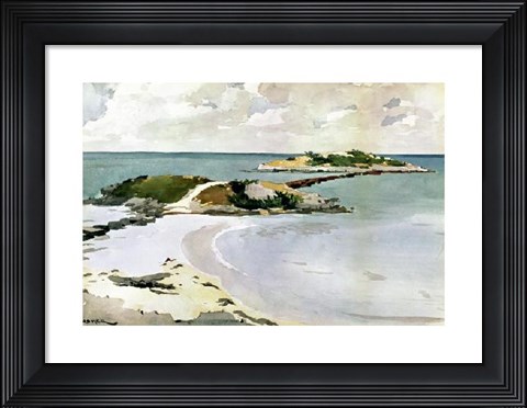 Framed Gallows Island Print