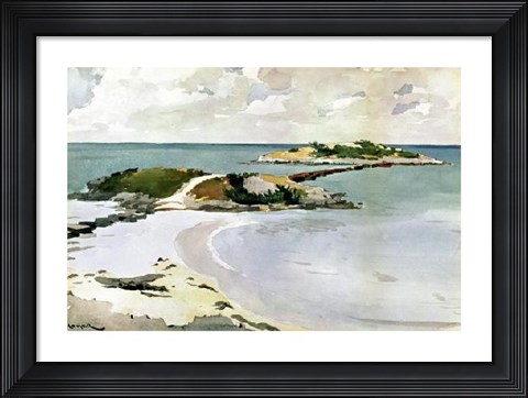 Framed Gallows Island Print