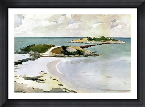 Framed Gallows Island Print