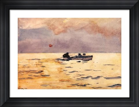 Framed Rowing Home Print