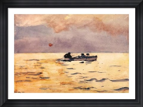 Framed Rowing Home Print