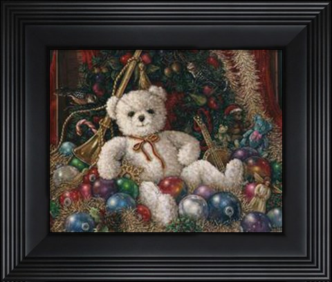 Framed Christmas Bear Print