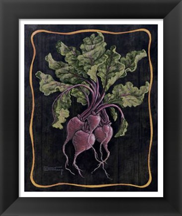 Framed Bouquet Of Beets Print