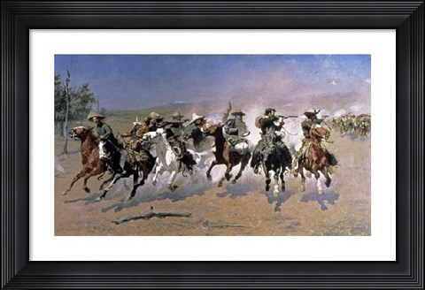 Framed Dash For The Timber Print