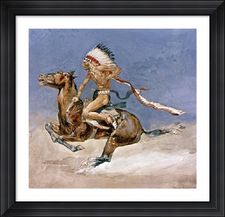 Framed Pony War Dance Print