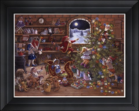 Framed Countdown To Christmas Print