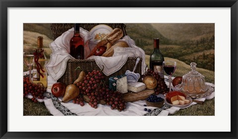 Framed Tuscan Picnic Print