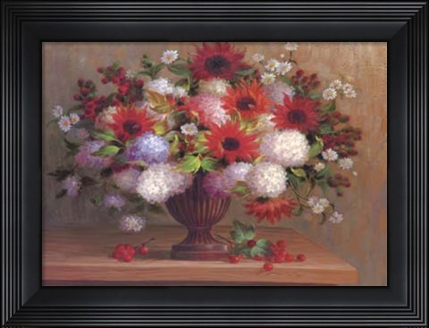 Framed Angelina&#39;s Flowers II Print