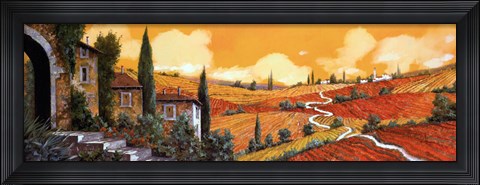 Framed Terra Di Siena Print
