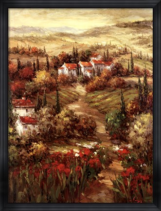 Framed Tuscan Village Print