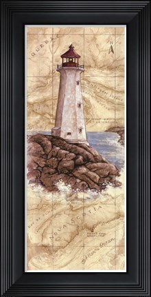 Framed Peggy&#39;s Cove Light Print