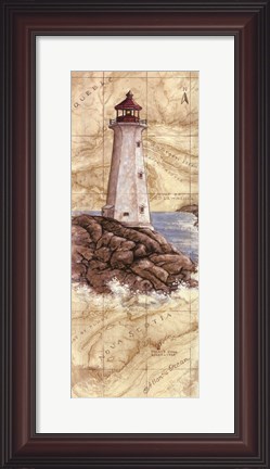 Framed Peggy's Cove Light Print
