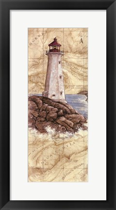 Framed Peggy&#39;s Cove Light Print