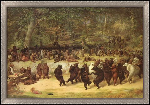 Framed Bear Dance Print