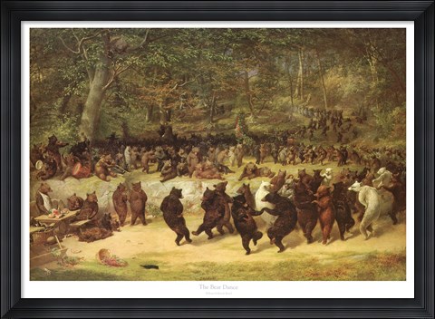 Framed Bear Dance Print