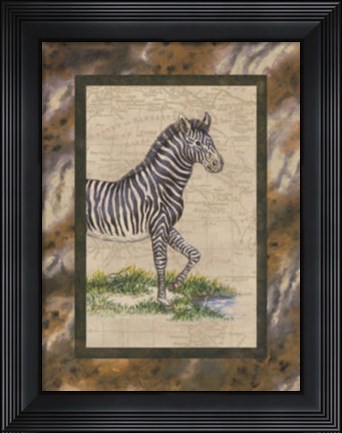 Framed Zebra Print