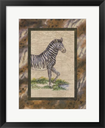 Framed Zebra Print