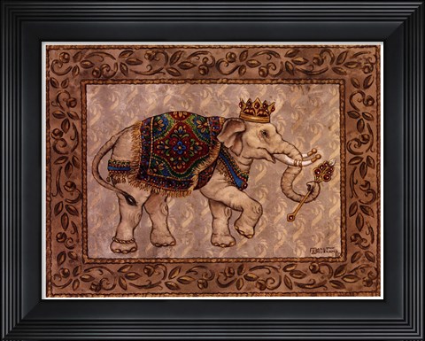 Framed Royal Elephant I Print