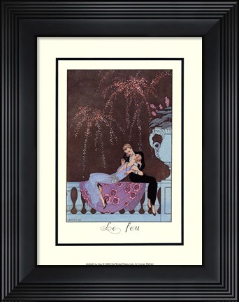 Framed Le Feu Print