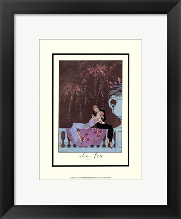 Framed Le Feu Print