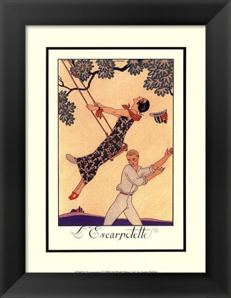 Framed L&#39;Escarpotette Print