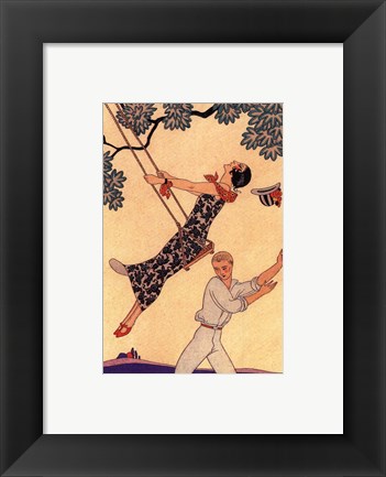 Framed L&#39;Escarpotette Print