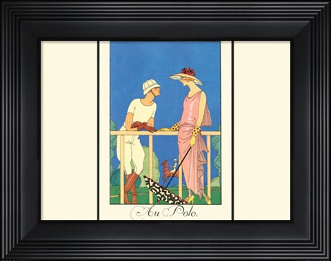 Framed Au Polo Print