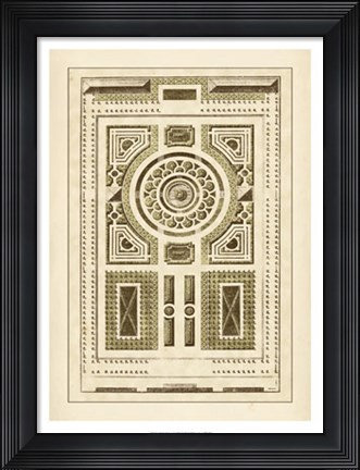 Framed Garden Maze V Print