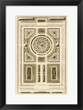Framed Garden Maze V Print