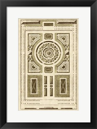 Framed Garden Maze V Print