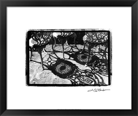 Framed Cafe Shadows II Print