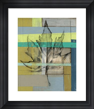 Framed Woven Leaf I Print