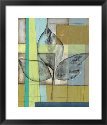 Framed Woven Leaf II Print