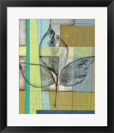 Framed Woven Leaf II Print