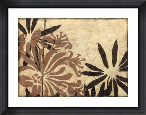 Framed Tawny Floral II Print