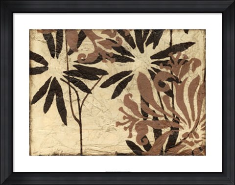 Framed Tawny Floral IV Print