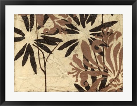 Framed Tawny Floral IV Print