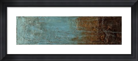 Framed Oxidized Copper V Print