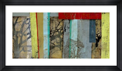 Framed Woven Landscape I Print