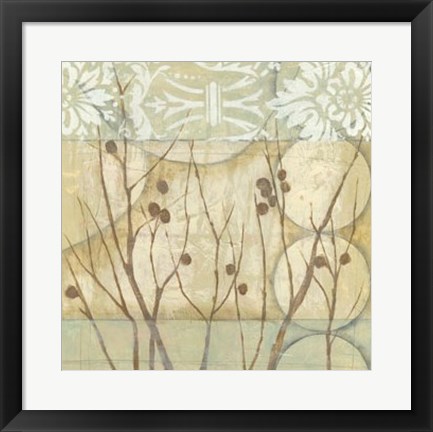 Framed Willow and Lace I Print