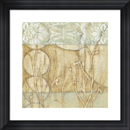 Framed Willow and Lace II Print