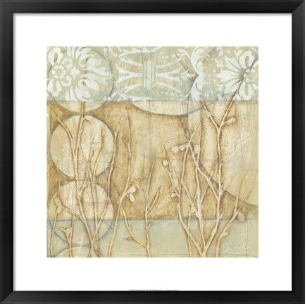 Framed Willow and Lace II Print