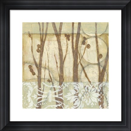 Framed Willow and Lace III Print