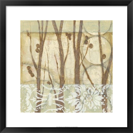 Framed Willow and Lace III Print