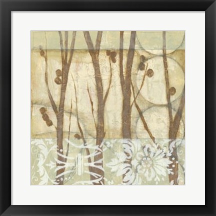 Framed Willow and Lace III Print